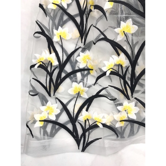 Gracia Yellow Floral Embroidery Spring Easter Dres - Picture 7 of 8